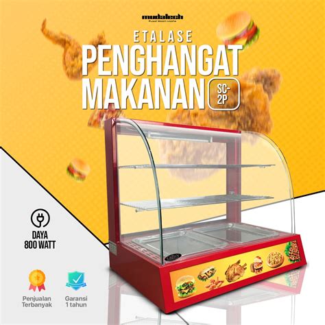 Jual Etalase Ayam Fried Chicken Warming Showcase Shw 2p Fomac Food