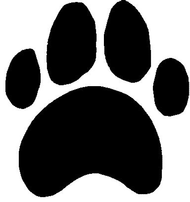 paw print template clipart