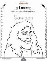 Samson Activity Biblepathwayadventures sketch template
