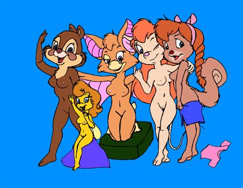 Rule 34 Anthro Anthrofied Chip N Dale Rescue Rangers Chip N Dale