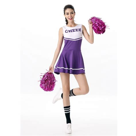 6 Color Sexy High School Cheerleader Uniform Cheer Girls Costume