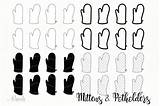 Potholders Mitts sketch template