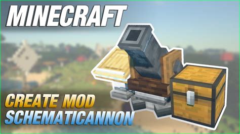 create mod schematicannon minecraft tutorial youtube