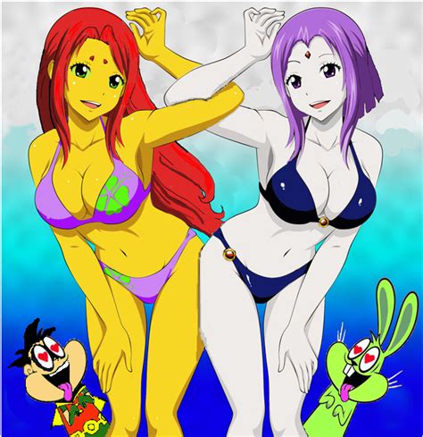 starfire and raven bikini babes starfire and raven lesbian lovers sorted by most recent first