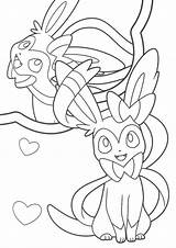 Eevee Pokemon Tulamama Coloriage Sheets Tableau sketch template