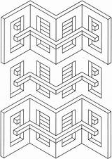 Illusion Coloring4free Dover Checkerboard sketch template