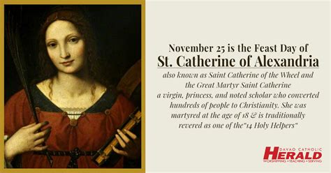 Collect Prayer On The Feast Day Of St Catherine Of Alexandria Davao