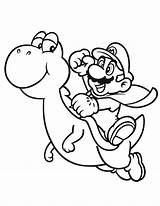 Coloring Mario Pages Super Yoshi Bros Colouring Drawing Riding Baby Printable Color Kids Online Flying Print Sheets Popular Clipart Adults sketch template