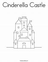 Castle Coloring Cinderella Castles Built California Usa sketch template