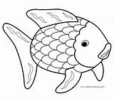 Fish Rainbow Coloring Pages Cartoon Printable Color Kids Print Worksheets sketch template