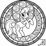 Coloring Stained Glass Line Pony Pages Cheerilee Amethyst Akili Little Deviantart Disney Mlp Princess Adult Sheets Mandala Books Colouring Book sketch template