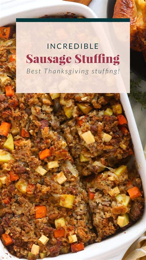 incredible sausage stuffing recipe fit foodie finds