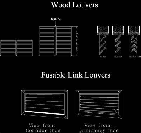 wood louvers details dwg detail  autocad designs cad