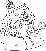 Gingerbread Coloring House Pages Candyland Printable Kids Print Line Drawing Candy Houses Activity Colouring Family Stock Color Christmas 30seconds Man sketch template