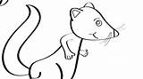 Weasel Coloring 3kb 720px 1280 sketch template