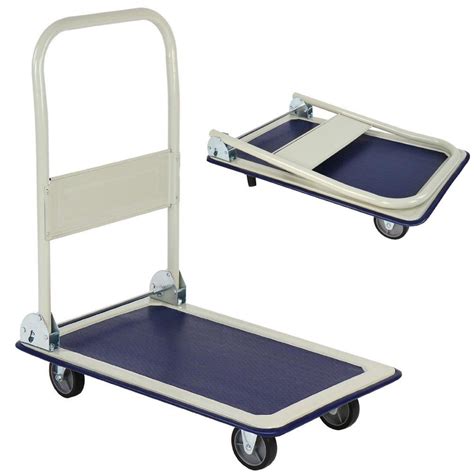 bakaji carrello portapacchi portatutto da trasporto  manico pieghevole pianale portata