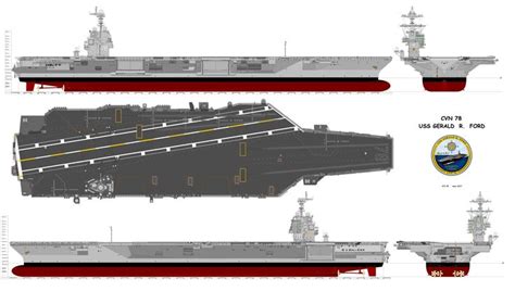 uss gerald  ford schematics nautical water craft ships  navy ships aircraft