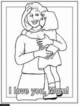 Coloring Pages Son Mother Color Mom Say Printable Getcolorings Library Clipart Popular sketch template