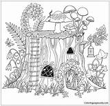 Garden Pages Secret Forest Coloring Colouring Book Color Artificial Adults Printable Kids Print Coloringpagesonly sketch template