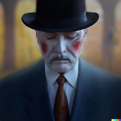 Scary Old Man With No Face And A Black Hat In A Suit 3 • Viarami