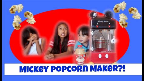 testing  mickey mouse popcorn maker youtube