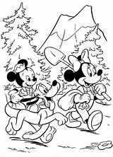 Coloring Camping Pages Printable Mickey Disney Sheets Pluto Minnie Family Mouse Color Christmas Book Choose Board Print sketch template