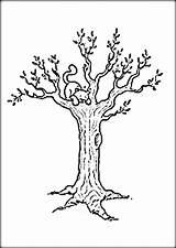 Tree Coloring Trunk Bare Color Getdrawings Pages sketch template
