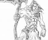 Darksiders Death Ii Weapon Coloring Pages sketch template