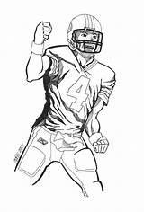 Favre Coloring Pages Brett Color sketch template