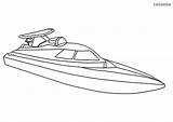 Schiff Speedboot Racing Malvorlage Ausmalbilder Einfaches Rennboot Sheets Kreuzfahrtschiff Ships Titanic Schiffe sketch template