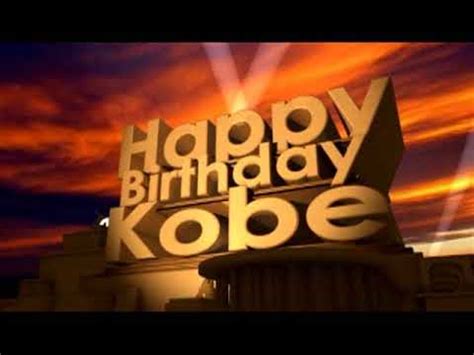 happy birthday kobe youtube