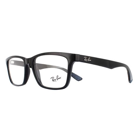 ray ban eyeglasses frames   shiny black men mm  ebay