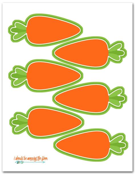 carrot tag easter printouts  easter printables  easter