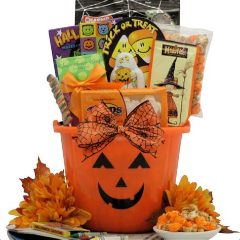 spooky sweets treats halloween gift basket  kids ages
