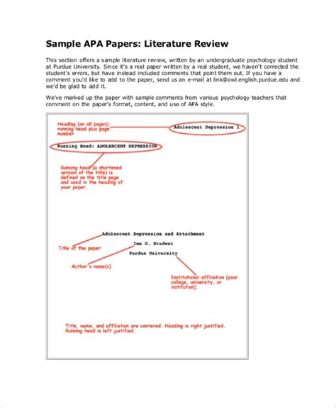 review  related literature sample format   structure