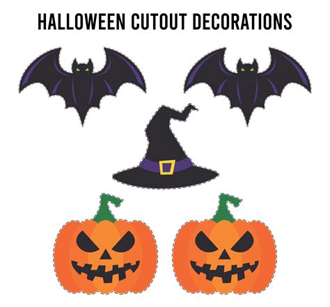 printable halloween cutouts    printableecom