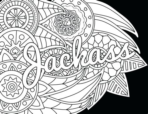 printable coloring pages  adults cuss words  letter worksheets
