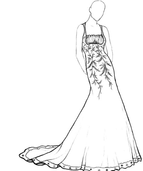 dress coloring pages at free printable colorings