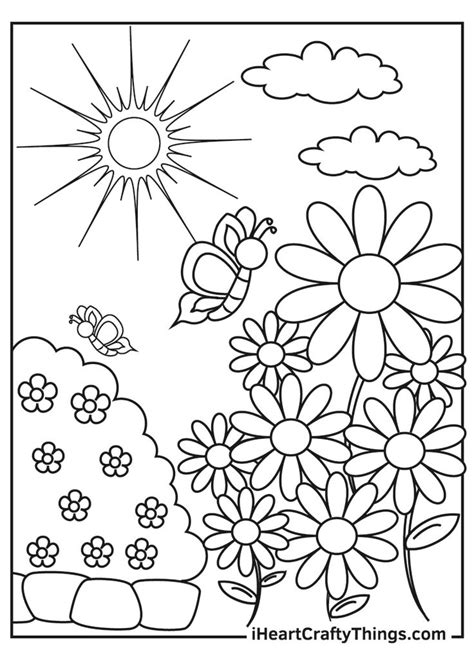 garden coloring pages garden coloring pages flower coloring pages