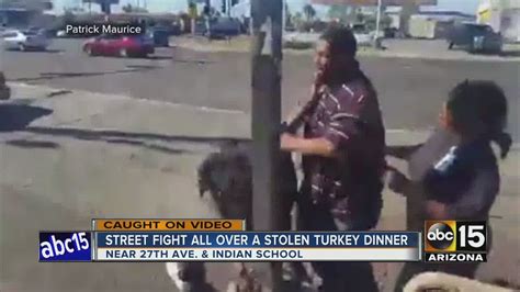 street fight caught on video over turkey dinner youtube