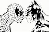 Batman Spiderman Lizard sketch template