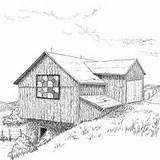 Appalachian Coloring Barn Drawing Adult Memories Projects Drawings Barns Pages sketch template