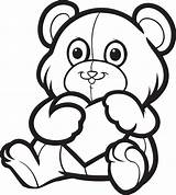 Bear Teddy Coloring Pages Valentine Heart Kids Drawing Holding Printable Colouring Valentines Color Picnic Bears Getdrawings Clipart Print Getcolorings Clipartmag sketch template
