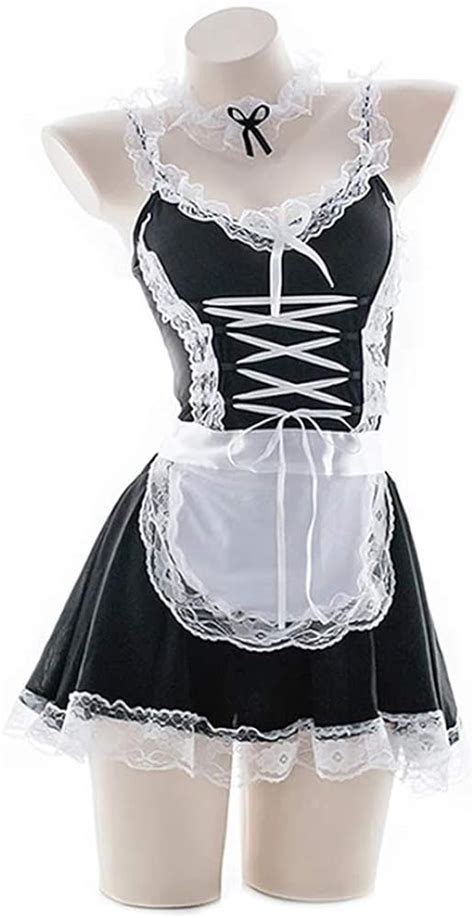 women s sexy french maid costume anime cosplay lingerie