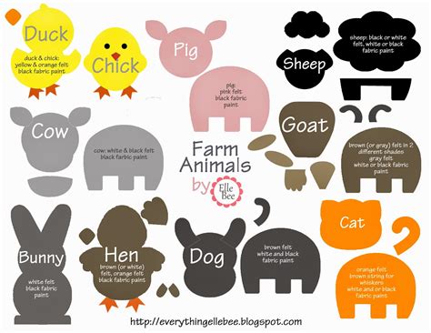 bit    printable farm animal template