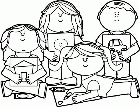 child  school coloring page coloring home