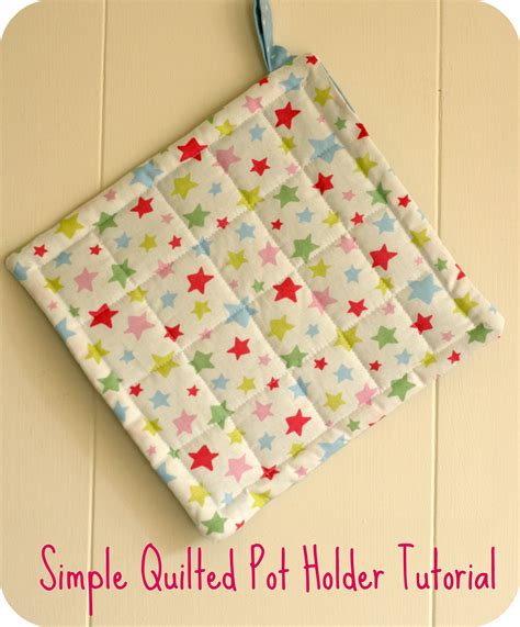 simple quilted pot holder tutorial art  crafts quilted potholder