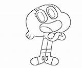 Darwin Watterson Coloring Pages Gumball Amazing Waterson Fear Jump Print Search Another Printable Again Bar Case Looking Don Use Find sketch template