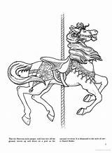 Carousel Horses Picasa Christy Shaffer Dover Carosel sketch template