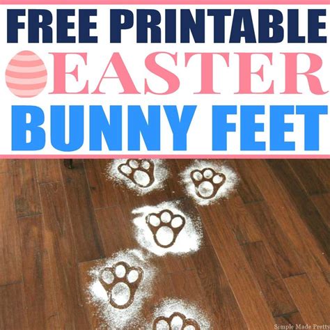 bunny feet template printable doctemplates